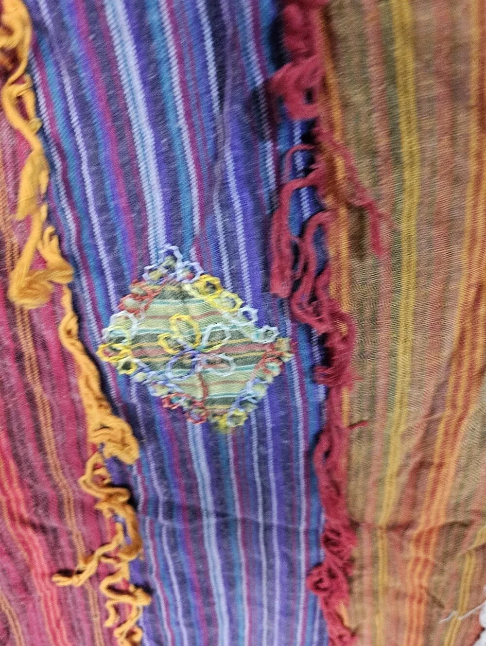 TLB The Little Bazaar Womens M Patchwork Maxi Skirt Boho Cotton Nepal NWT